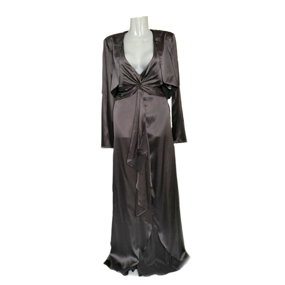 Metallic gown with jacket